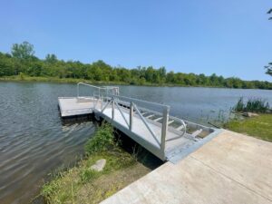 BoardSafe Docks Churchill kayak launch side view