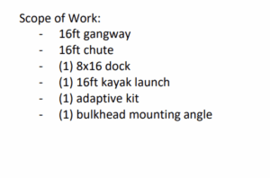 Scope of work specs