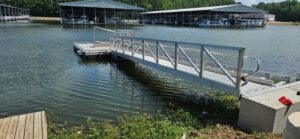 BoardSafe Pickwick Dam accessible gangway and kayak launch side view