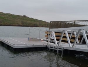 BoardSafe Docks adaptive kayak launch at Flatfoot Lake Beaubien Woods