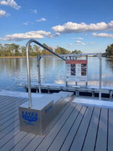 Baker Park BoardSafe Adaptive Kayak Launch boarding steps