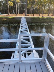 Baker Park BoardSafe Adaptive Launch and Pier stabilizer