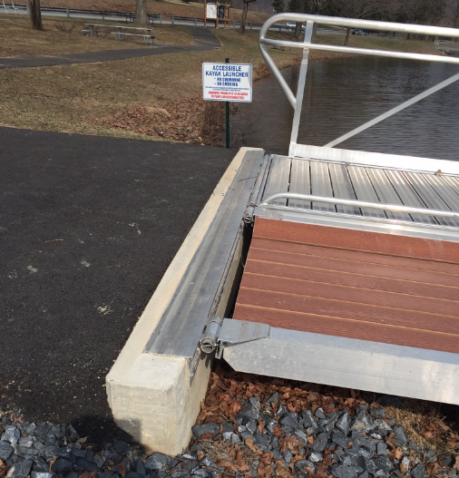 ADA boat launch gangway bulkhead