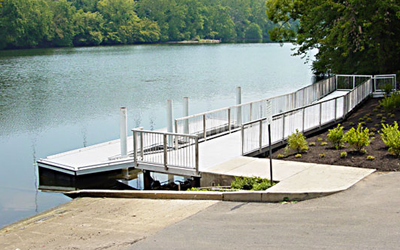 Dock and Gangway Installation at Flat Rock Park near Philadelphia, PA