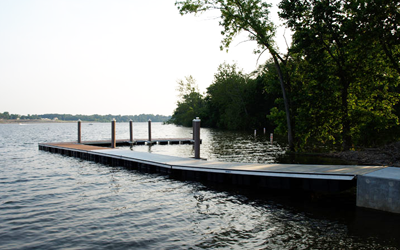 Quaker Penn Park, PA, Installs Floating Docks on the Delaware