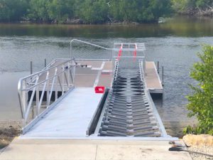 accessible kayak installed cape docks gangway dartmouth assembled