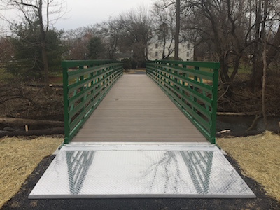 68-Foot Aluminum Pedestrian Bridge Installed in Haines Mill Park, Allentown, PA