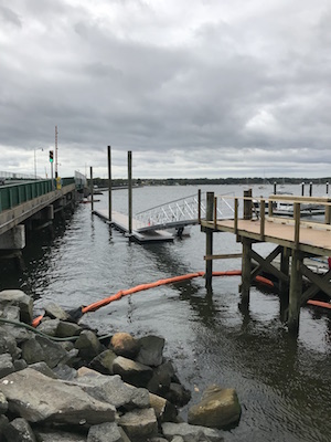 Aluminum Floating Docks and Gangway Manufactured for Dartmouth Maritime Center, MA