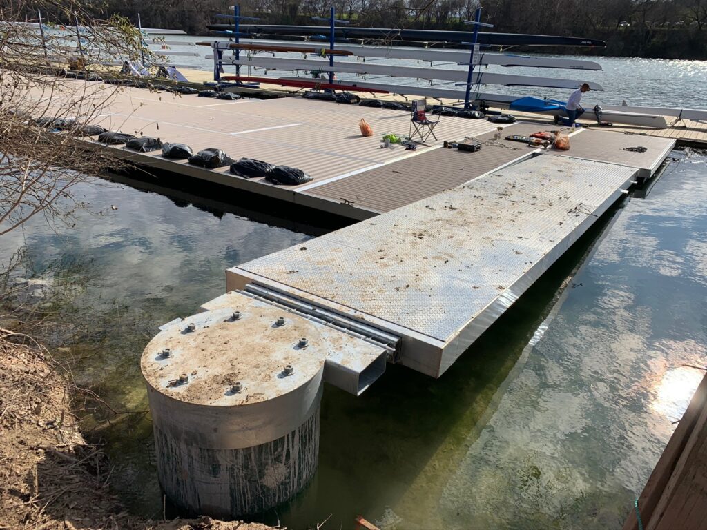 Texas Rowing Center Austin Gets New BoardSafe Docks and Storage