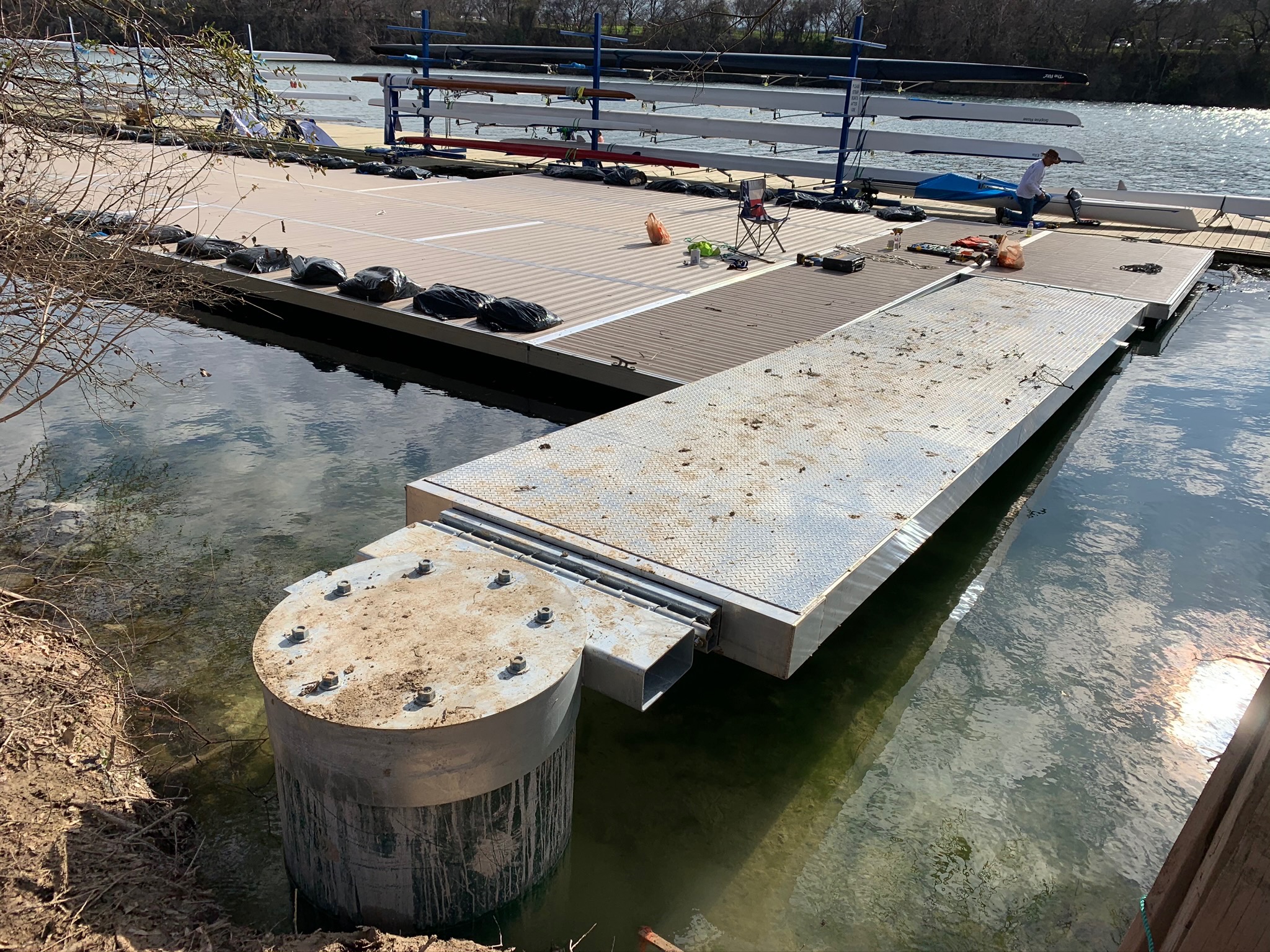 Texas Rowing Center Austin Gets New BoardSafe Docks and Storage BoardSafe Docks