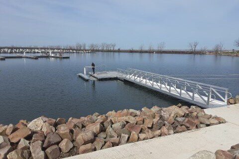 Cleveland Metroparks 55th Street Marina Kayak Launch and Gangway