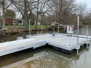 Mill Pond NJ Floating Aluminum Dock complete