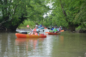 kayakers at Beaver Creek Flotilla