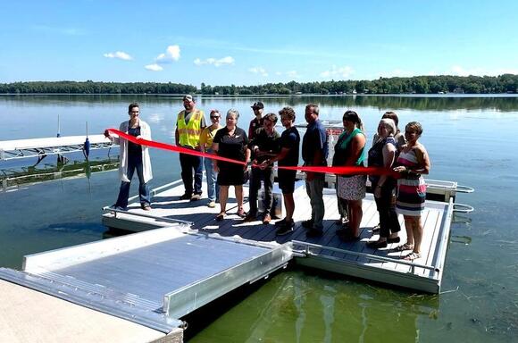 Rice Lake Kayak ribbon cutting