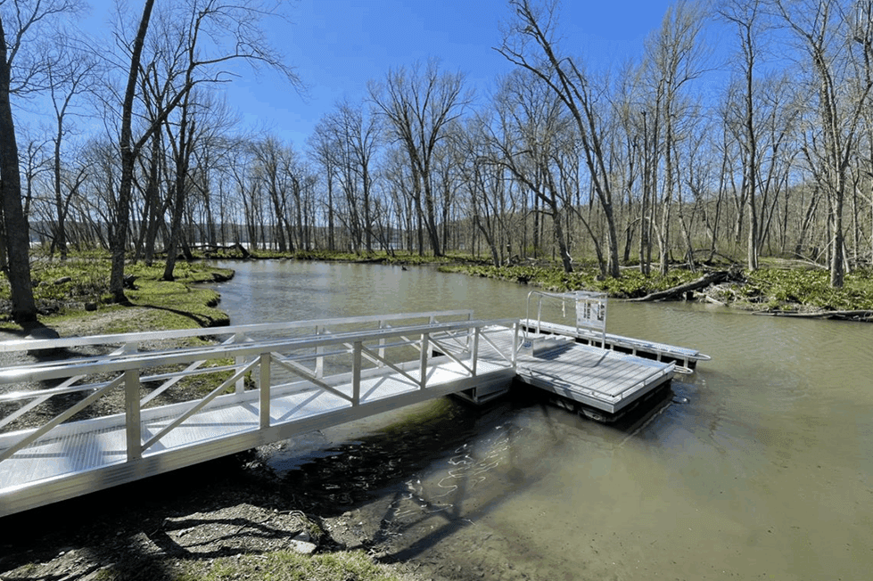 Glimmerglass State Park launch wide view