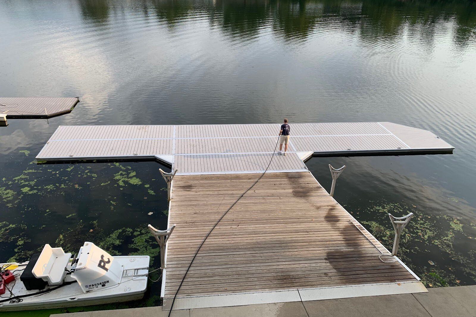Undine Barge Club BoardSafe Rowing Dock full view