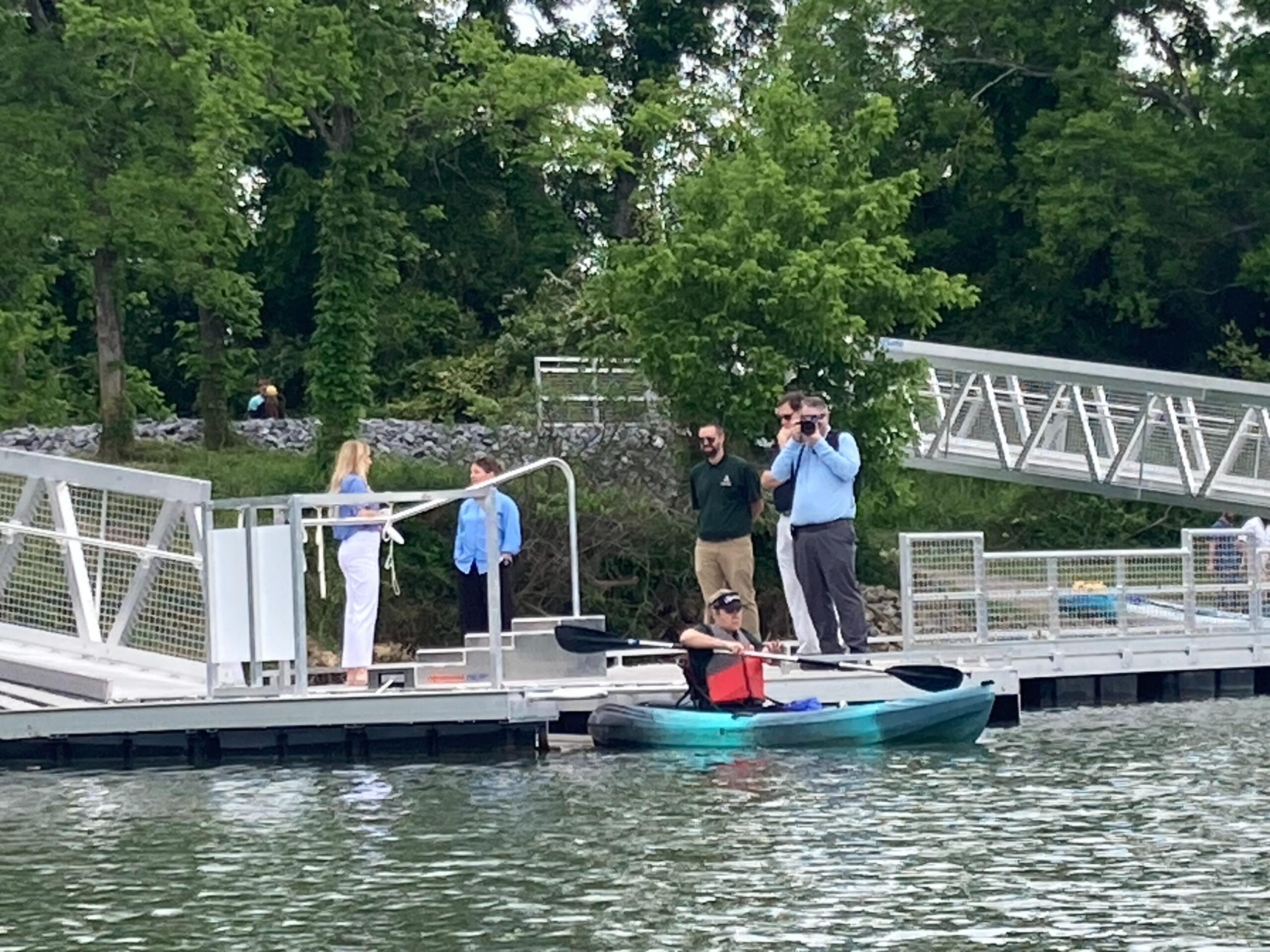BoardSafe Seven Islands kayak launch in action