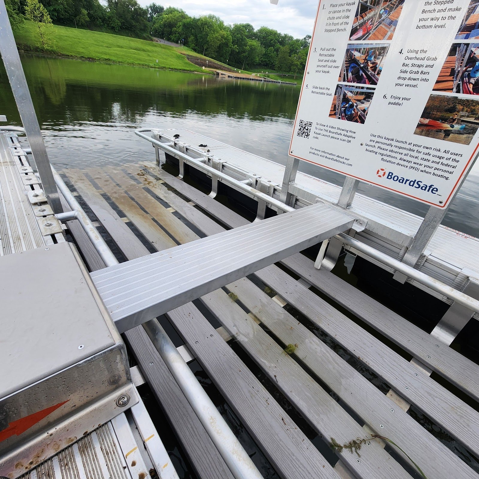 BoardSafe adaptive kayak launch Lone Star Lake Park boarding seat