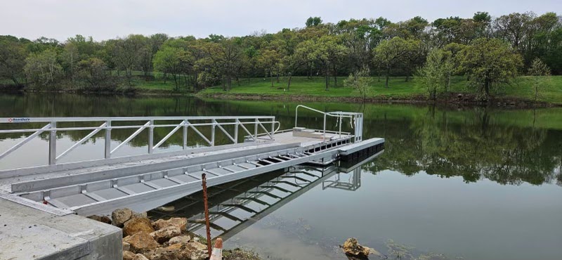 BoardSafe adaptive kayak launch Lone Star Lake Park long view