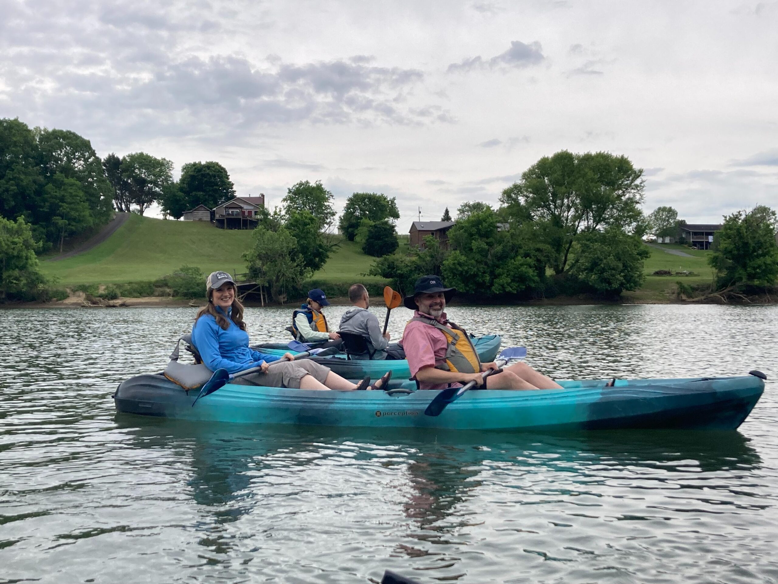 Kayakers on French Broad River