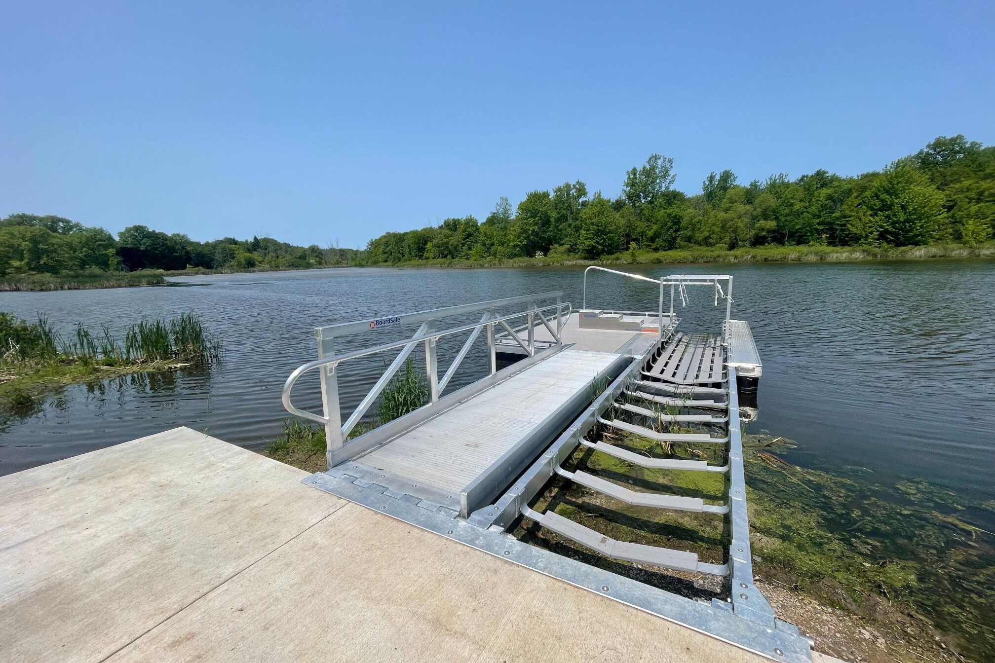 BoardSafe Docks Churchill Park kayak launch long view