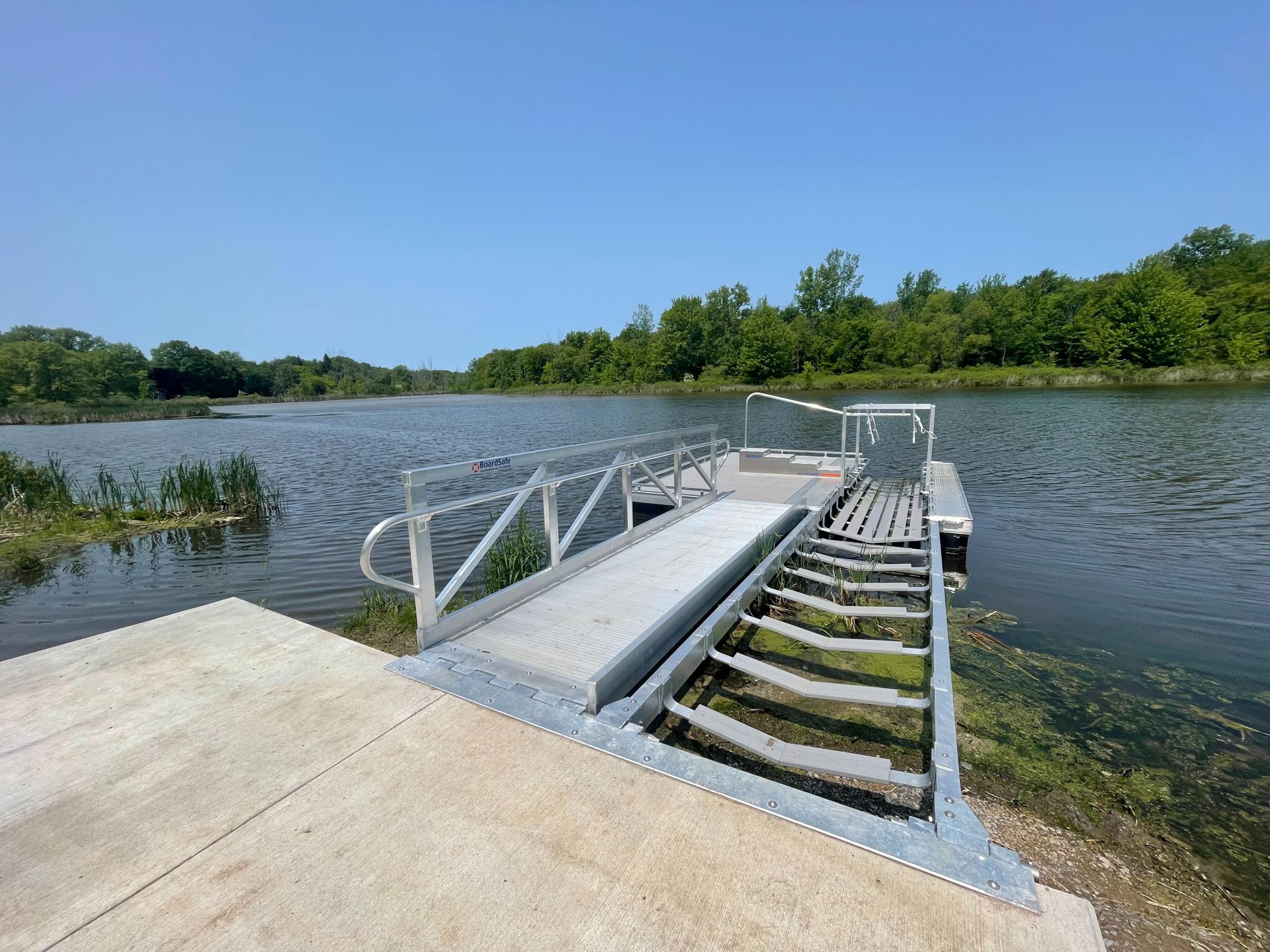 BoardSafe Docks Churchill Park kayak launch long view