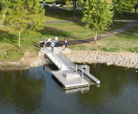 BoardSafe Dock Fabulous Fox aerial view