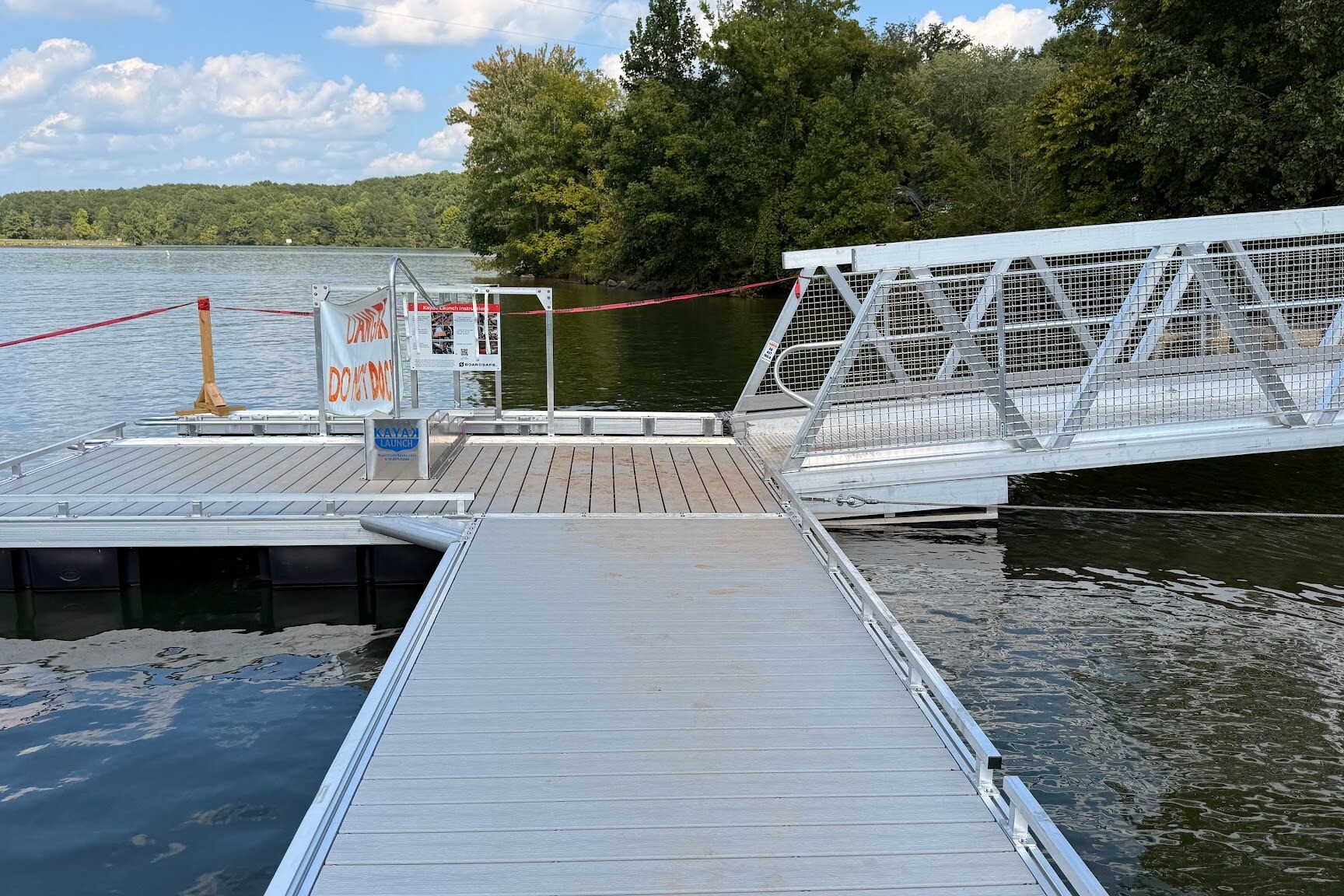 Ft Loudon Accessible BoardSafe Kayak Launch and Boat Dock